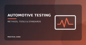 Automotive testing equipment signal and vehicle validation guide